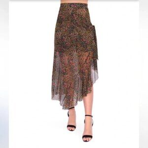 Misa Los Angeles Ria Midi Shirt Spring Floral Print NWOT Size Small
